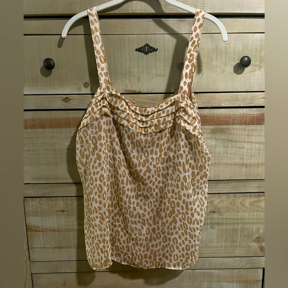 Cute leopard print tank top - great for office attire!